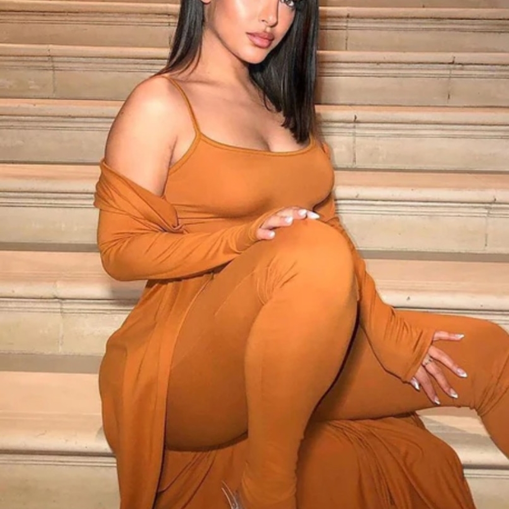 Fashion Nova Orange Jumpsuit